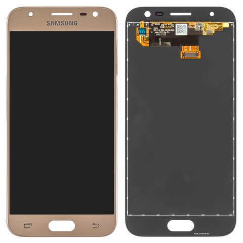 Дисплей для Samsung J330 Galaxy J3 2017 , золотистый, без рамки, Original, сервисная упаковка, #GH96 10990A