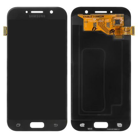 Дисплей для Samsung A520 Galaxy A5 2017 , черный, без рамки, Original, сервисная упаковка, #GH97 19733A GH97 20135A