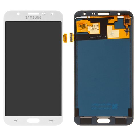 Дисплей для Samsung J700 Galaxy J7, білий, без регулювання яскравості, без рамки, Сopy, TFT 