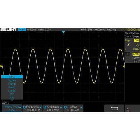 Генератор сигналів SIGLENT SDS1000X E FG ключ активації  для SIGLENT SDS1104X E, SDS1204X E