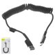 USB кабель Baseus Fish Eye Spring, USB тип-C, USB тип-A, 100 см, 2 A, чорний, #CATSR-01