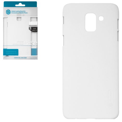 Чехол Nillkin Super Frosted Shield для Samsung J600 Galaxy J6, белый, матовый, пластик, #6902048159372