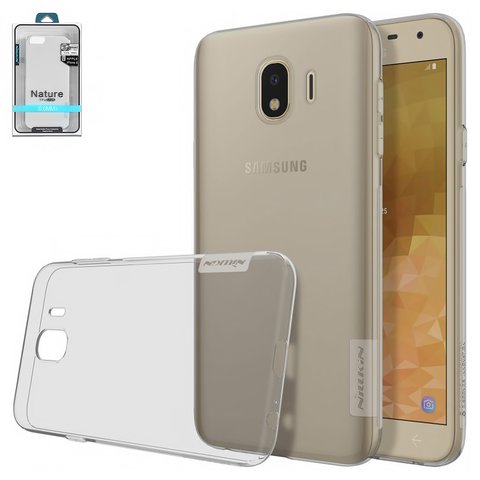 Чехол Nillkin Nature TPU Case для Samsung J400 Galaxy J4 2018 , серый, прозрачный, Ultra Slim, силикон, #6902048159976