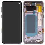 Дисплей для Samsung G973 Galaxy S10, черный, с рамкой, High Copy, (OLED)