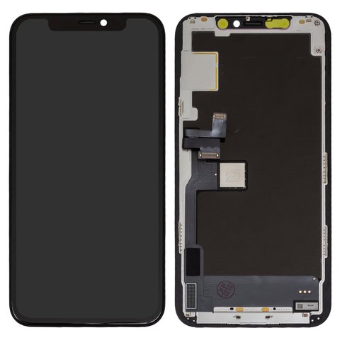 Дисплей для iPhone 11 Pro, чорний, з рамкою, Original PRC , без мікросхеми, #Self welded OEM