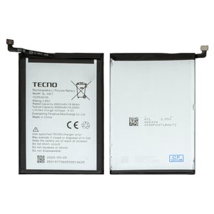 Акумулятор BL 49FT для Tecno Camon 15 CD7 , Pop 4 BC2 , Pop 4 Pro BC3 , Spark 5 Pro KD7 , Spark 6 Go KE5, KE5J , Spark 7 KF6n , Spark 7 Go KF6m , Li Polymer, 3,85 B, 5000 мАч, Original PRC 