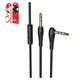 AUX-кабель Hoco UPA15, TRS 3.5 мм, TRRS 3.5 мм, 100 см, чорний, з мікрофоном, Г-подібний, #6931474713421