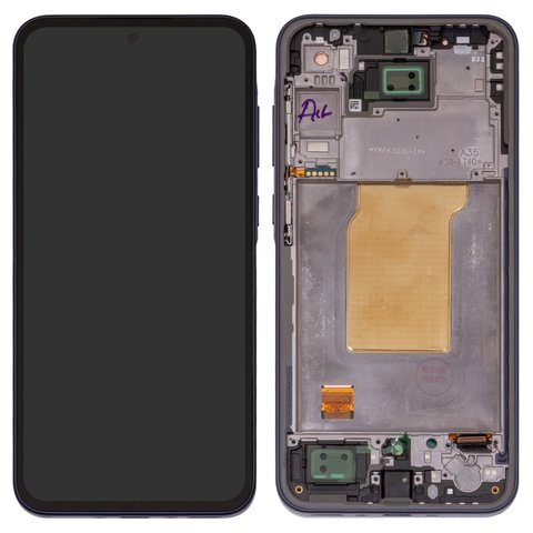 Дисплей для Samsung A356 Galaxy A35 5G, синій, з рамкою, Original PRC , navy