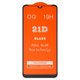 Защитное стекло для Xiaomi Redmi Note 8 Pro, совместимо с чехлом, Full Glue, (без упаковки), черный, cлой клея нанесен по всей поверхности, M1906G7I, M1906G7G