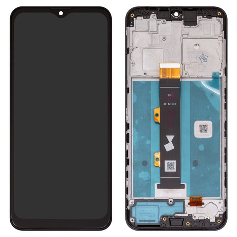 Дисплей для Motorola Moto G10 XT2127, Moto G20 XT2128, Moto G30 XT2129, чорний, з рамкою, High Copy