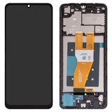 Дисплей для Samsung A055 Galaxy A05, черный, с рамкой, High Copy