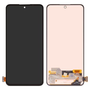 Дисплей для Xiaomi Redmi Note 14 4G, чорний, без рамки, Оригінал переклеєне скло , 161.5mm, 24117RN76E, EU version