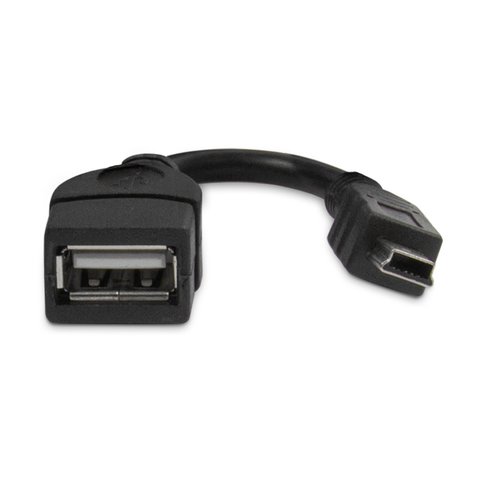 Кабель mini USB OTG, USB тип A, mini USB тип B