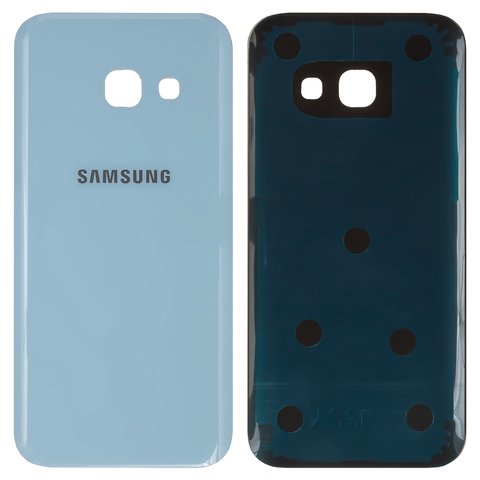 Задняя панель корпуса для Samsung A320F Galaxy A3 2017 , A320Y Galaxy A3 2017 , голубая, Blue Mist