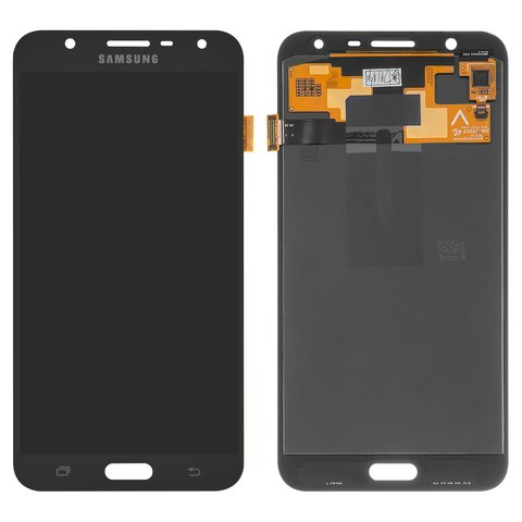 LCD compatible with Samsung J701 Galaxy J7 Neo, black, without frame, original change glass 