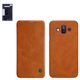 Case Nillkin Qin leather case compatible with Samsung J720 Galaxy J7 Duo, (brown, flip, PU leather, plastic) #6902048157682
