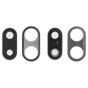 Vidrio de cámara puede usarse con Huawei P20 Lite, negro, con marcos