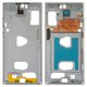 Housing Middle Part compatible with Samsung N975F Galaxy Note 10 Plus, (silver, LCD binding frame)