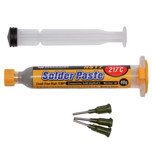 Pasta BGA Mechanic NS17, Sn 96.5%, sin plomo,  Ag 3%, Cu 0.5%, 217 °C, 40 g