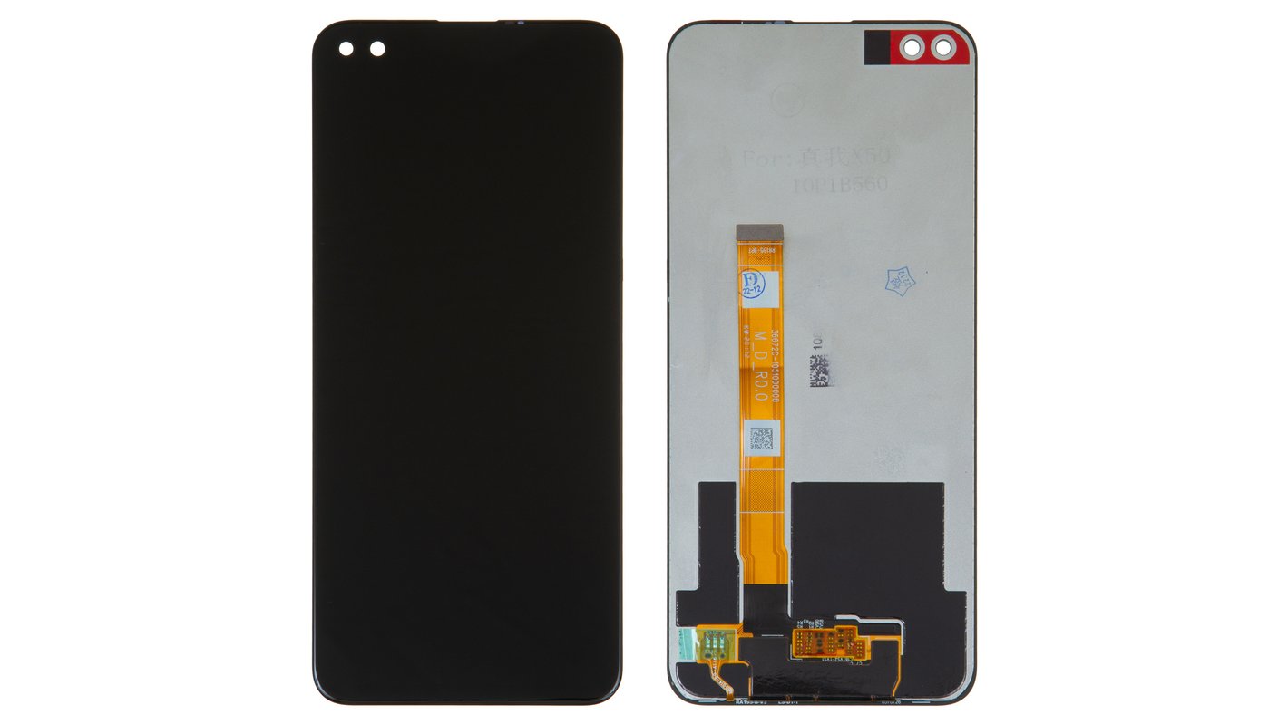 Дисплей для Realme X50 5G, черный, без рамки, High Copy - All Spares