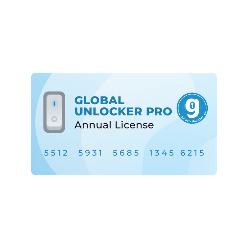 Global Unlocker Pro Annual License - All Spares