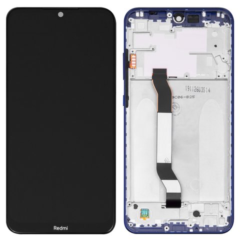LCD compatible with Xiaomi Redmi Note 8T, dark blue, Logo Redmi, with frame, High Copy, M1908C3XG 