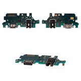 Flat Cable compatible with Samsung A137 Galaxy A13, (headphone connector, charge connector, with microphone, with components, Original (PRC), charging board)