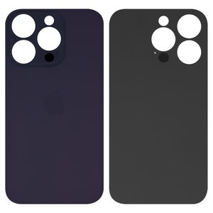 Housing Back Cover compatible with iPhone 14 Pro, purple, no need to remove the camera glass, big hole 