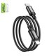 USB Cable Hoco X89, (USB type C, Lightning, 100 cm, 20 W, 3 A, black) #6931474784308