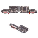 Flat Cable compatible with Xiaomi Poco F5, (charge connector, with microphone, with components, High Copy, charging board)