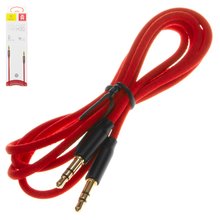 AUX кабель Baseus M30, TRS 3.5 мм, 100 см, червоний, в нейлоновому обплетенні, #CAM30 B91 - Короткий опис