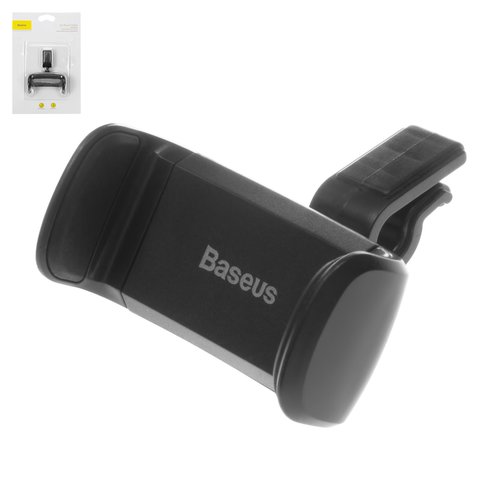 Автомобильный держатель Baseus, черный, на дефлектор, выдвижной, #SUGX 01