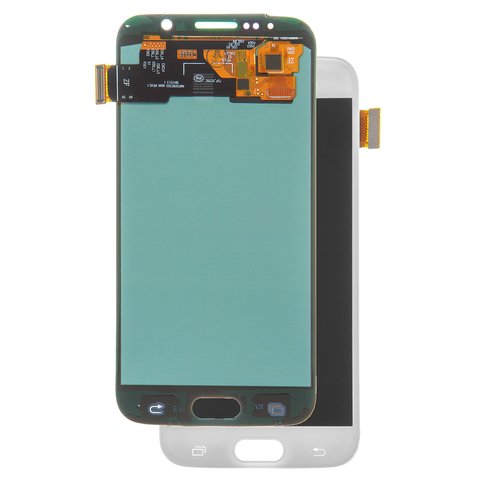 LCD compatible with Samsung G920 Galaxy S6, white, without frame, High Copy, OLED  