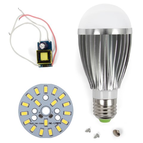 LED Light Bulb DIY Kit SQ Q03 9 W cold white, E27 , Dimmable