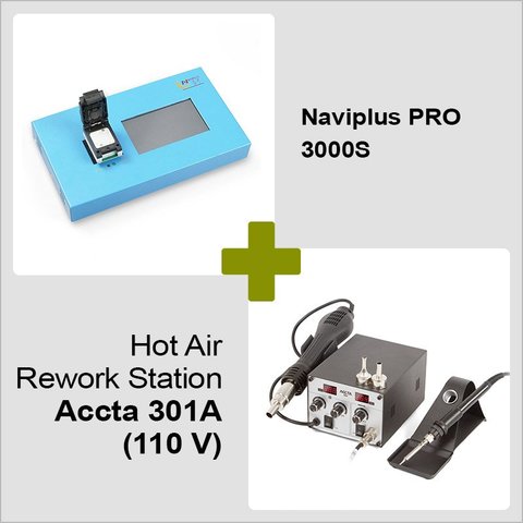Naviplus PRO 3000S + Hot Air Rework Station Accta 301A 110 V 