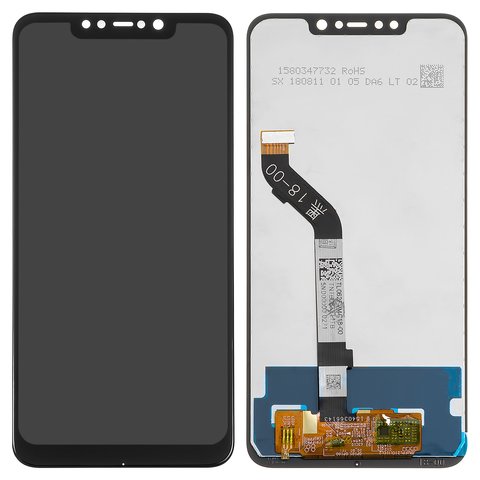 LCD compatible with Xiaomi Pocophone F1, black, Original PRC , M1805E10A 