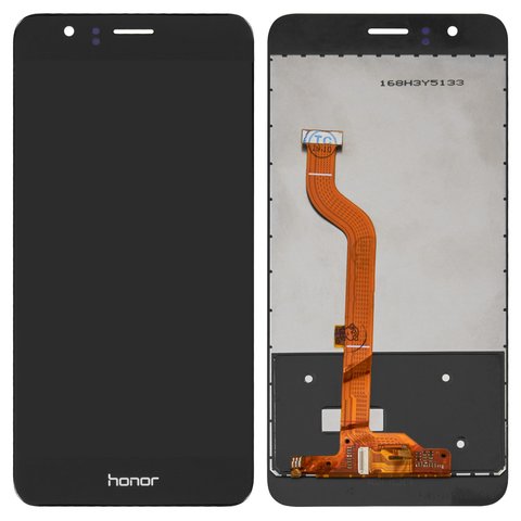 reparatie optillen bemanning LCD compatible with Huawei Honor 8, (black, without frame, High Copy,  FRD-L09/FRD-L19) - GsmServer