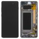 LCD compatible with Samsung G975 Galaxy S10 Plus, (black, with frame, Original (PRC), original glass)