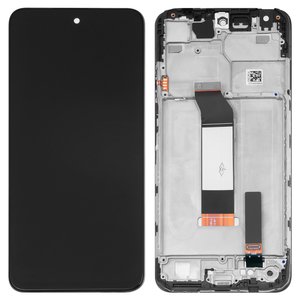 LCD compatible with Xiaomi Poco M3 Pro, Poco M3 Pro 5G, Redmi Note 10 5G, Redmi Note 10T 5G, black, with frame, Original PRC  