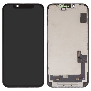 Дисплей для iPhone 14, черный, с рамкой, AAA, TFT 