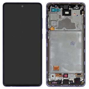 Дисплей для Samsung A725 Galaxy A72, A726 Galaxy A72 5G, фиолетовый, с рамкой, Original PRC 