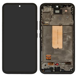 LCD compatible with Samsung A546 Galaxy A54 5G, black, with frame, Original, service pack  #GH82 31232A
