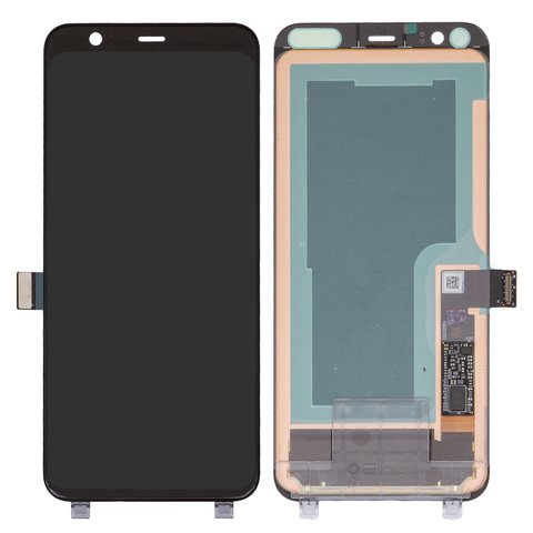 LCD compatible with Google Pixel 4, black, without frame, Original PRC