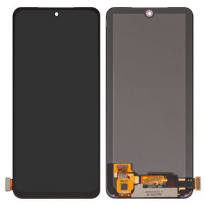 Дисплей для Xiaomi Poco M5s, Redmi Note 10, Redmi Note 10S, черный, без рамки, High Copy, OLED , M2101K7AI, M2101K7AG
