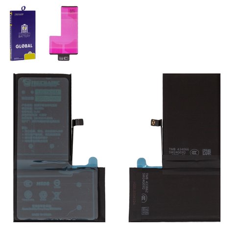 Battery Mechanic compatible with Apple iPhone XS Max, Li Polymer, 3.8 V, 3500 mAh, High Capacity, original IC
