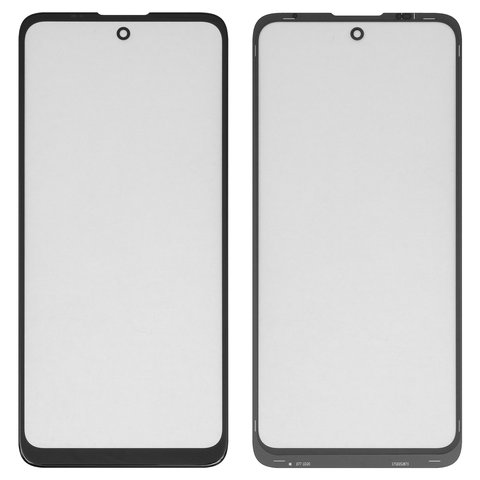 Housing Glass G+OCA PRO compatible with Motorola Moto E30 XT2158 6, Moto E40 XT2159, with OCA film, black 