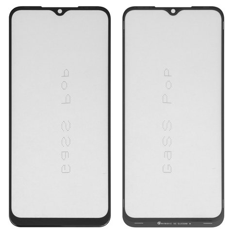Стекло корпуса G+OCA PRO для Tecno Spark 7 KF6n , Spark 7 Go KF6m ; Infinix Hot 10i, Smart 5 Pro PR652B , с OCA пленкой, черное