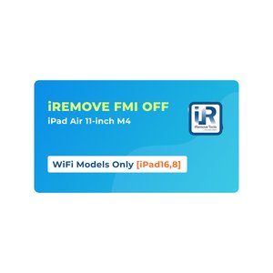 iRemove FMI OFF iPad Air 11 inch M4 WiFi Model Only [iPad16,8]