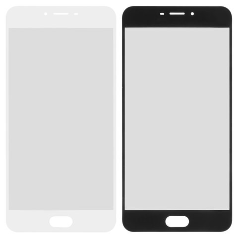 Vidrio de carcasa puede usarse con Meizu M3x, blanco