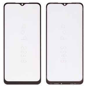 Vidrio de carcasa G+OCA PRO puede usarse con Samsung A045 Galaxy A04, con película OCA, negro